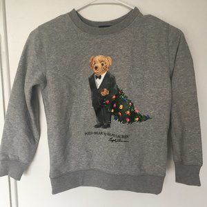 Polo Ralph Lauren Polo Bear Christmas Tree Children's Crewneck Sweater